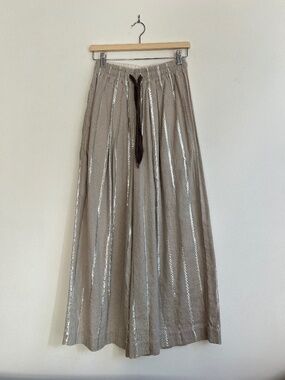 Kapital Liberty Stripe Tan Wide Leg Men's U.S. Small